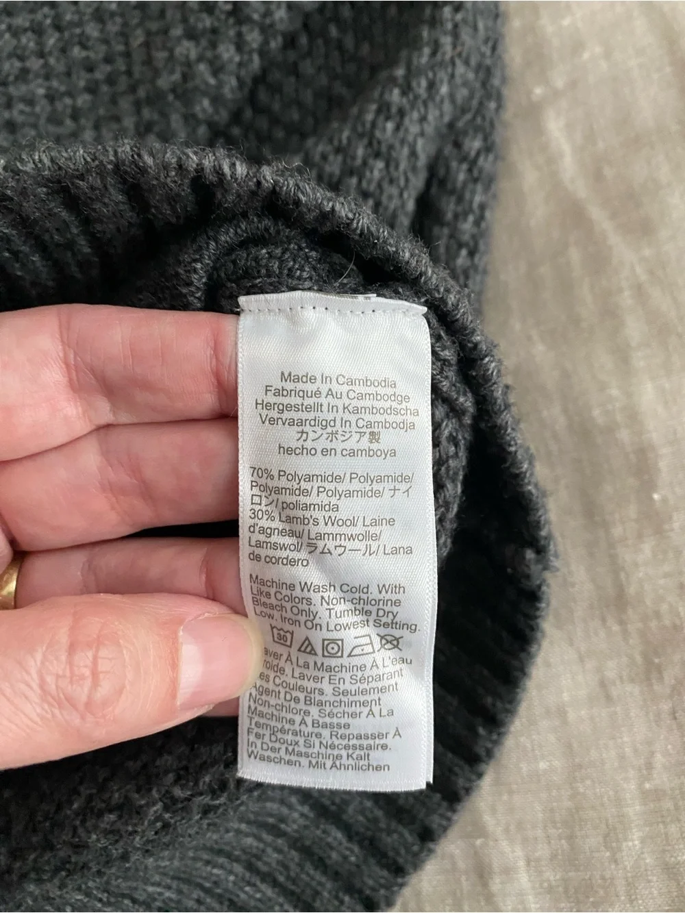 J. Crew Men’s Supersoft Lambswool-blend Gray  Bomber Sweater jacket Size Large